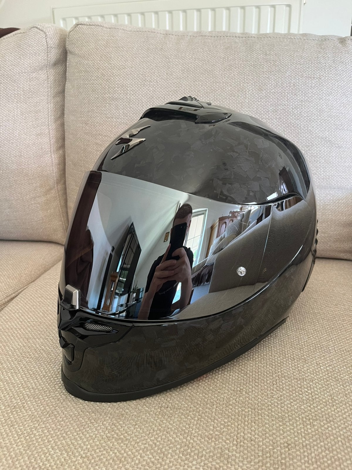 Scorpion onyx air Carbon, M, Dames, Integraalhelm, Ophalen