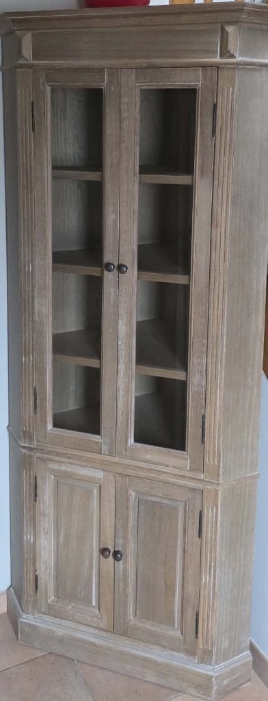 Armoire de coin, Neuf, Avec porte(s), Cerisier, Cérusé