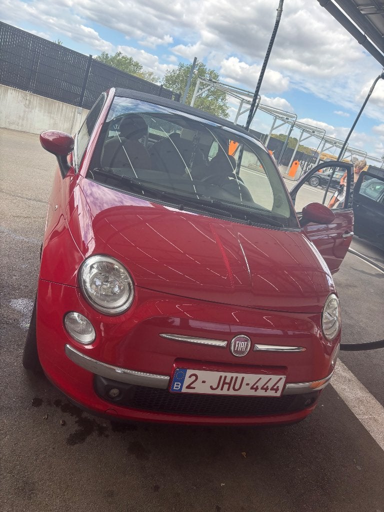 Fiat 500c, Auto's, Fiat, Zwart, Apple Carplay, Cabriolet, Leder en Stof