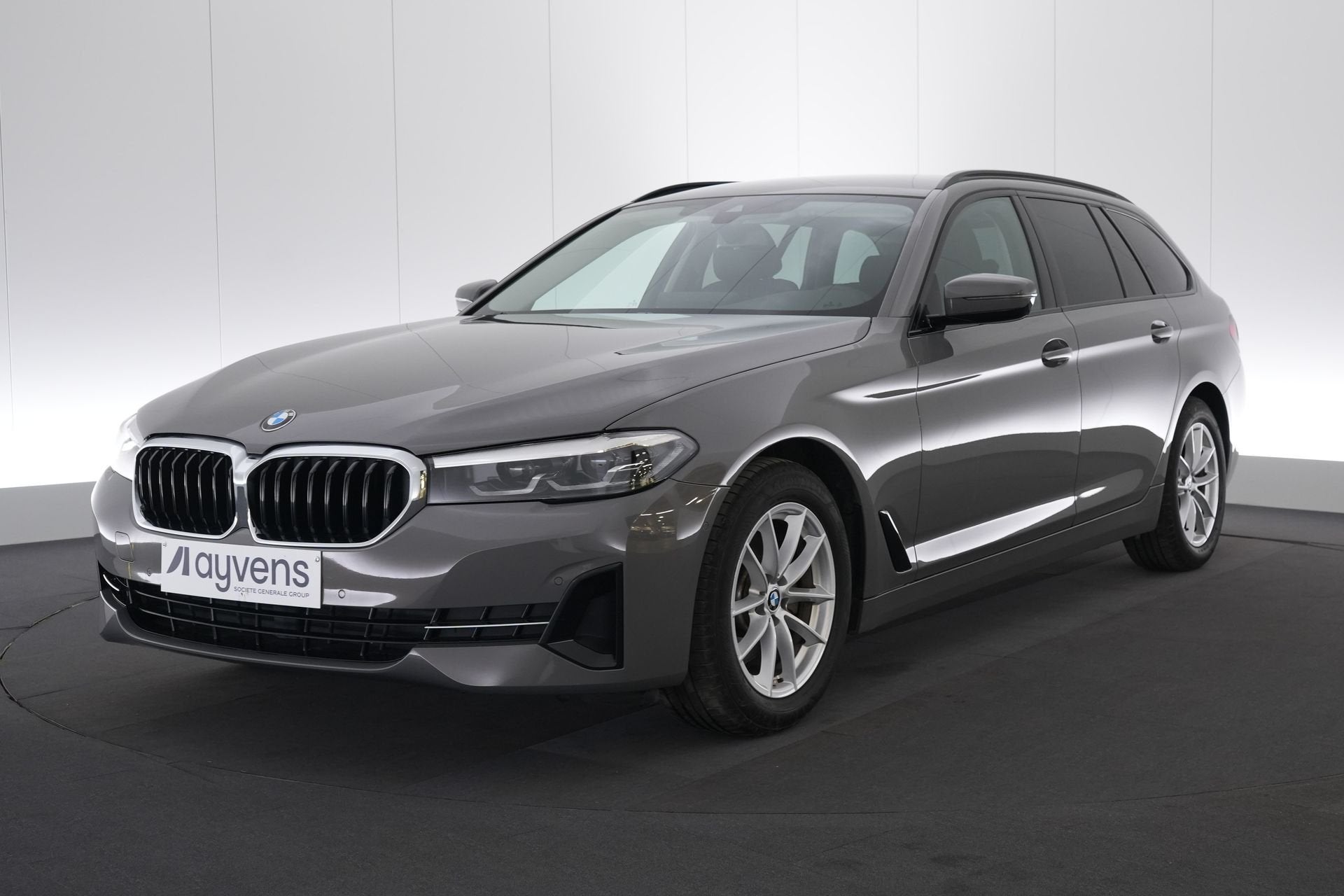 (2BGN719) BMW 5 TOURING, Autos, BMW, Cuir, Argent ou Gris, Euro 6, Entreprise