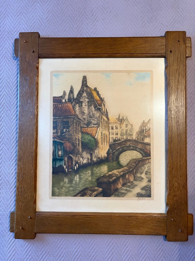 Tableau peinture, Antiquités & Art, Enlèvement, Classique, Encadré, Paysage