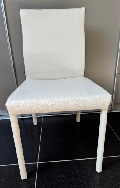 joli designstoelen, tijdloos Belgisch, Huis en Inrichting, Ophalen, Kunststof, Gebruikt, Wit