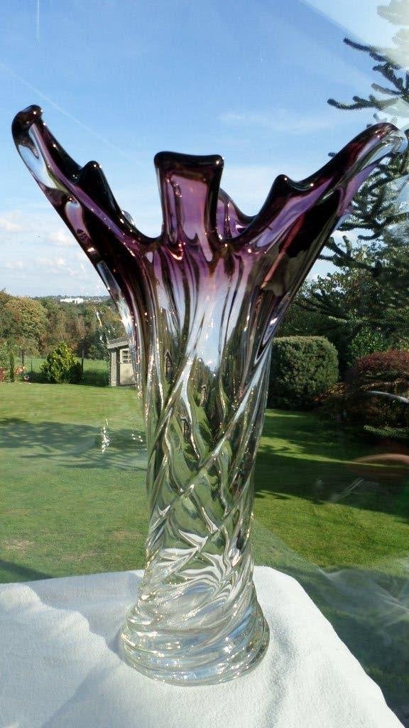 Vase XL verre de Murano, Antiquités & Art, Enlèvement ou Envoi