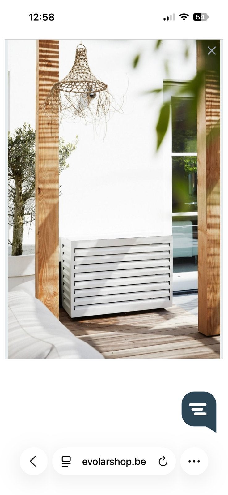 Evolar omkasting voor warmtepomp of airco large alu wit, Elektronische apparatuur, Airco's, Ophalen, Nieuw