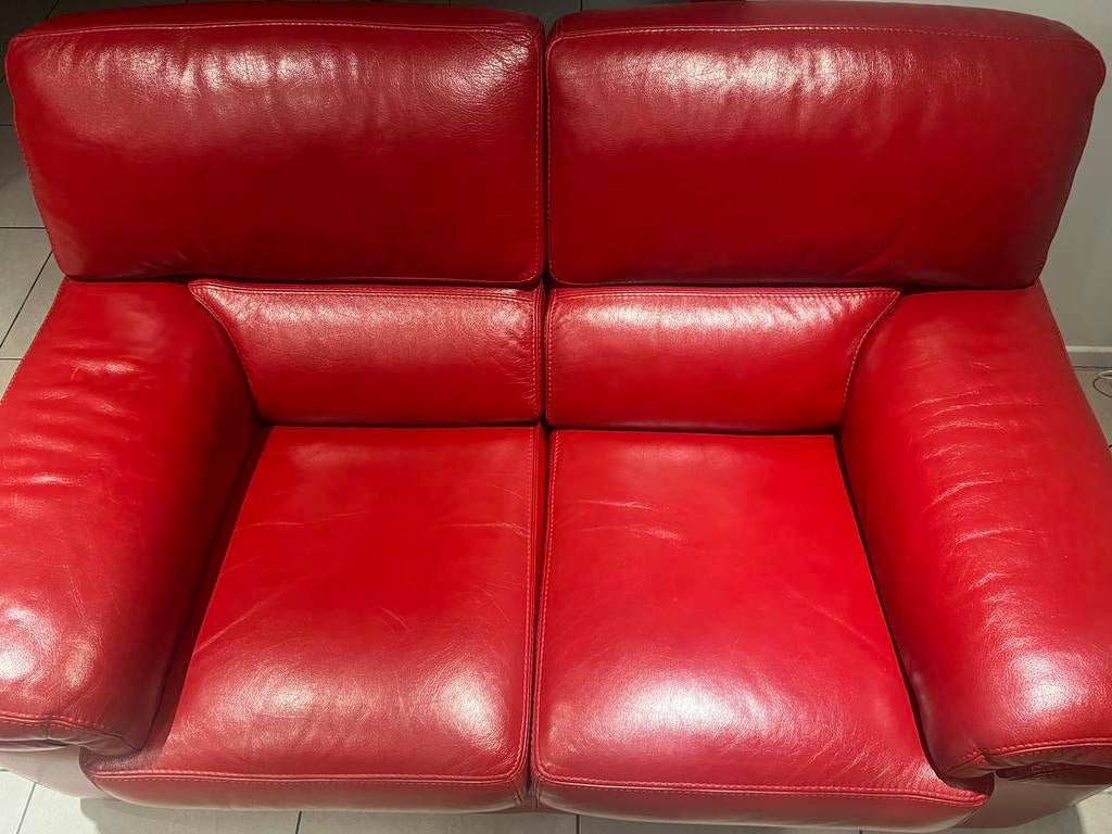 Fauteuil 2 places et 3 places, Enlèvement, Comme neuf, Cuir