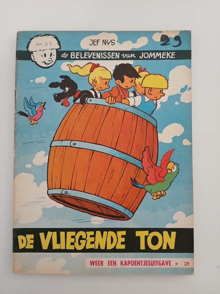 Jommeke nr. 29 - De vliegende ton (Kapoentjesuitgave 1966), Boeken, Stripverhalen, Eén stripboek, Jef Nys., Ophalen, Gelezen