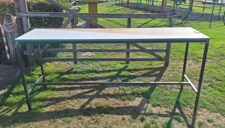 Lange statafel bartafel 240 bij 60 cm, Ophalen, Gebruikt