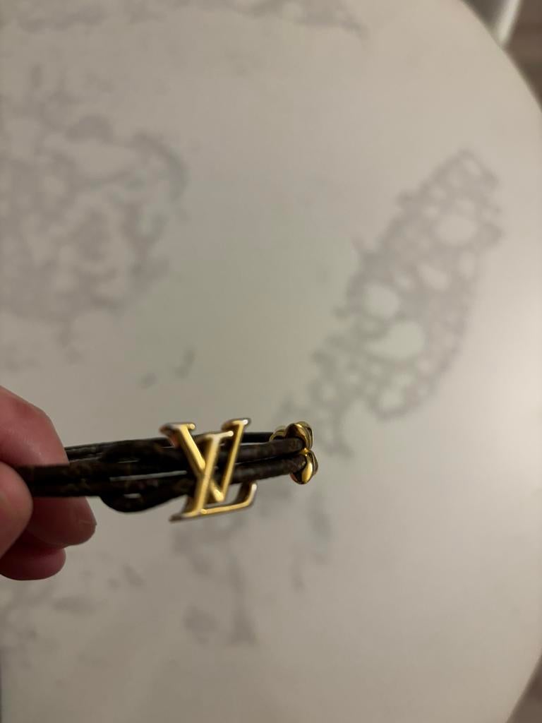 Bracelet louis vuitton autentique, Enlèvement ou Envoi, Brun, Utilisé, Autres matériaux