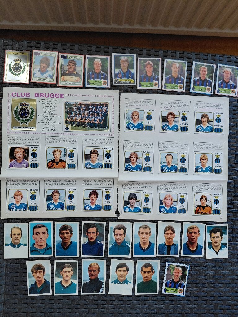 Panini lot FC BRUGES / CLUB BRUGGE, Enlèvement ou Envoi, Utilisé, Affiche, Image ou Autocollant