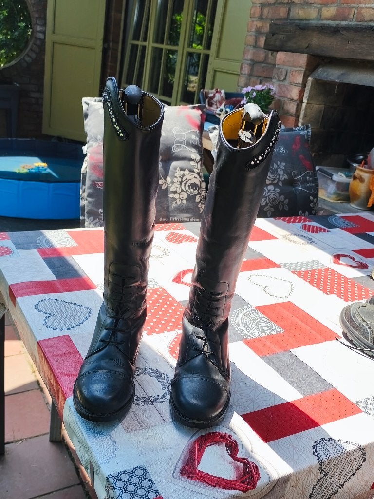 Bottes d'équitation Noire "QHP" Pointure 39, Femmes, Enlèvement, Utilisé, Chaussures