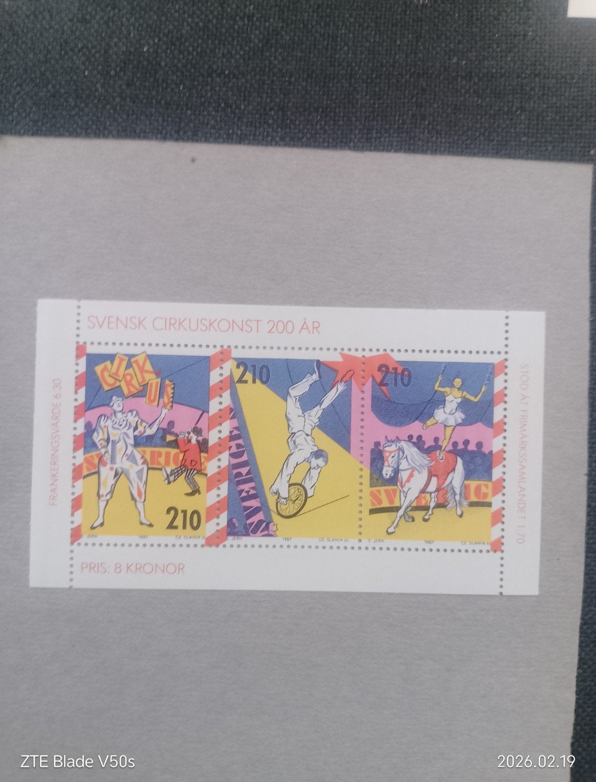 Timbres postaux Circus, Enlèvement ou Envoi