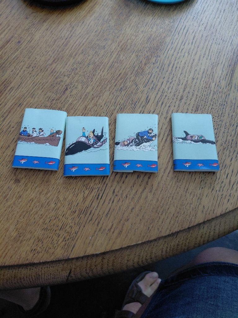 Vierkante chocoladeverpakkingen van Tintin Neuhaus, Verzamelen, Ophalen of Verzenden, Kuifje, Zo goed als nieuw