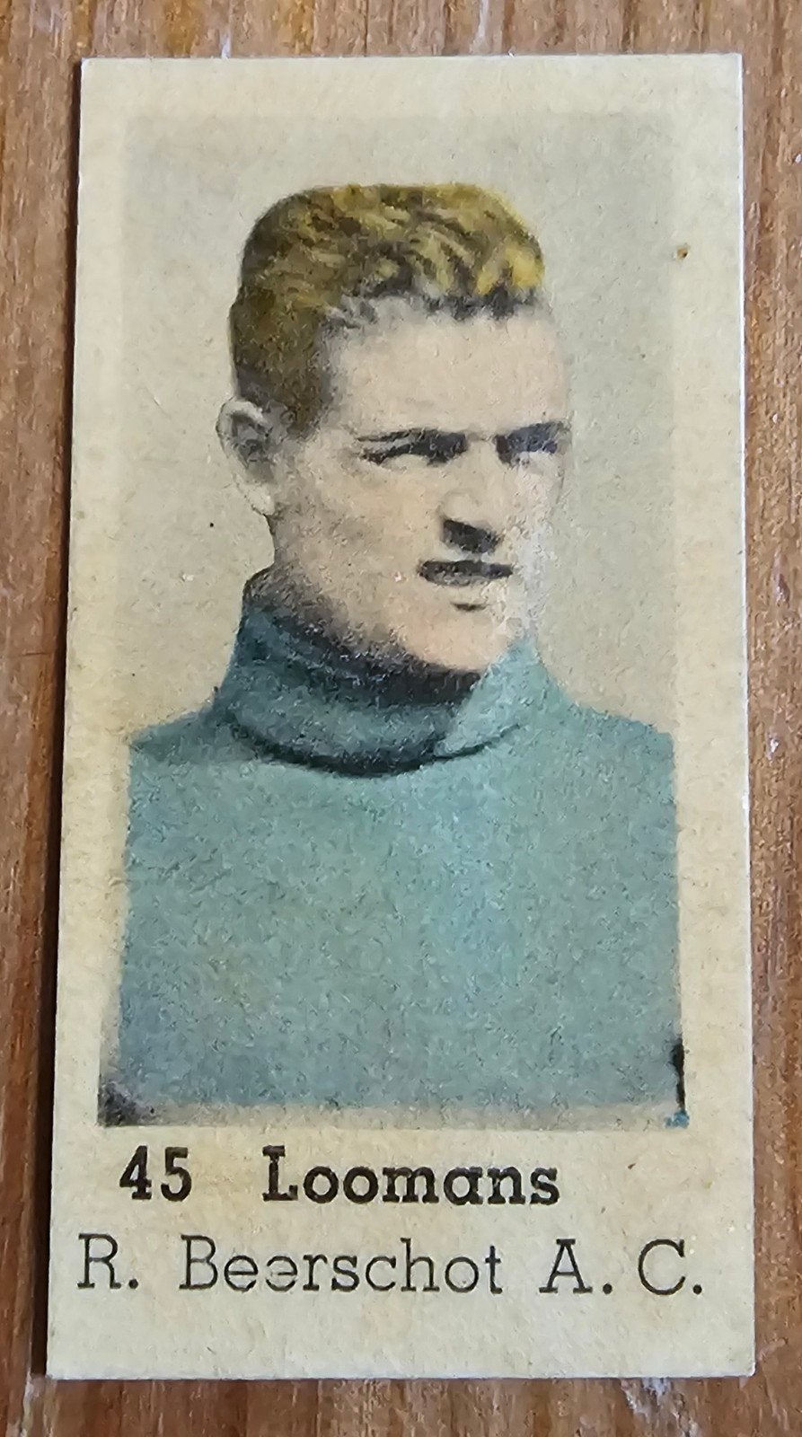 1937 #45 Loomans (pre panini) Beerschot Chromo Voetbal!, Ophalen of Verzenden, Gebruikt, Plaatje
