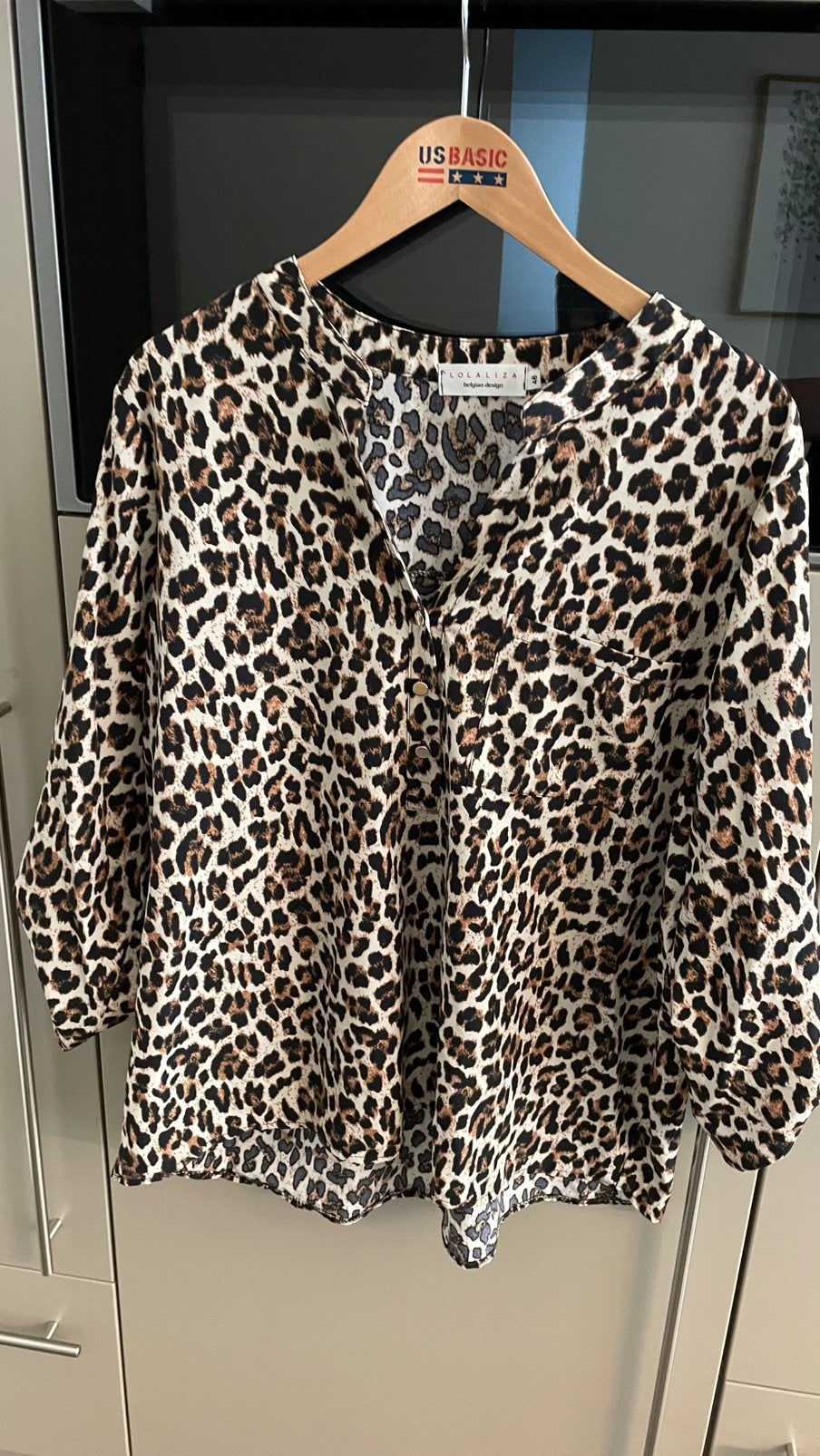 Luipaard blouse maatje 48, Ophalen of Verzenden, Zo goed als nieuw