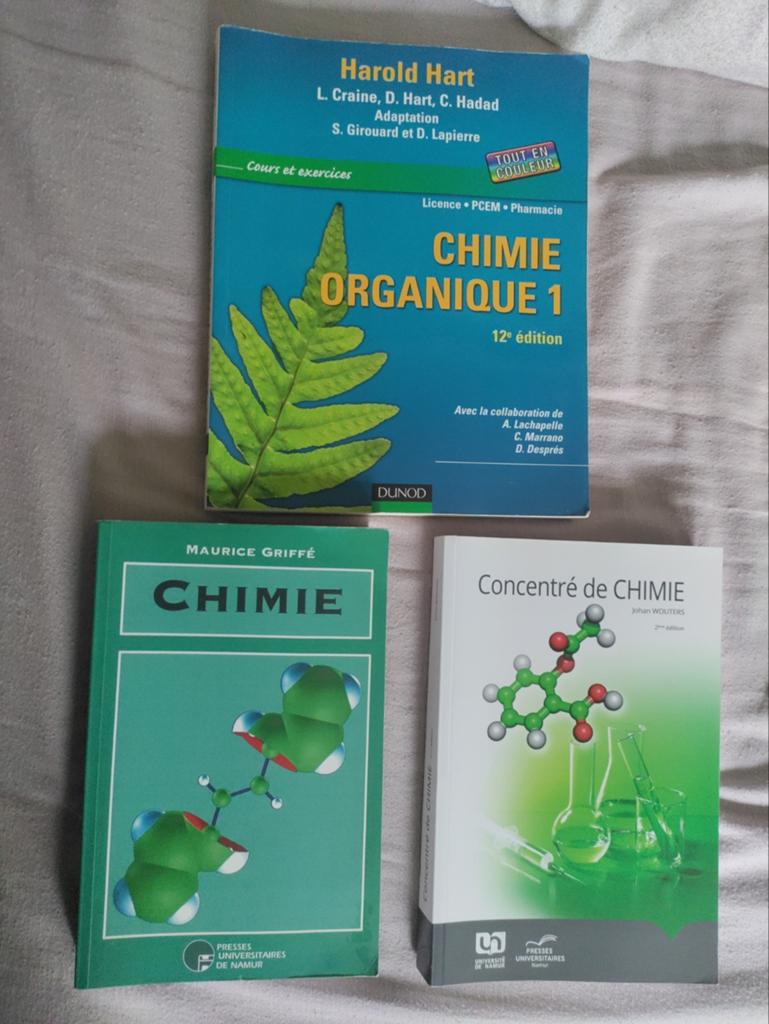 Pack livres chimie, Livres, Enlèvement