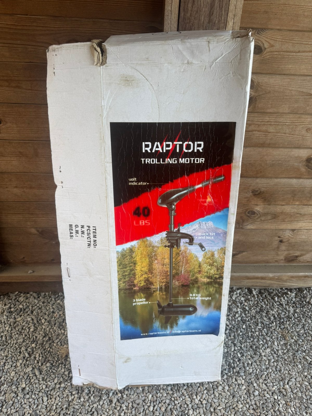 Raptor trolling motor, Watersport en Boten, Ophalen, Zo goed als nieuw