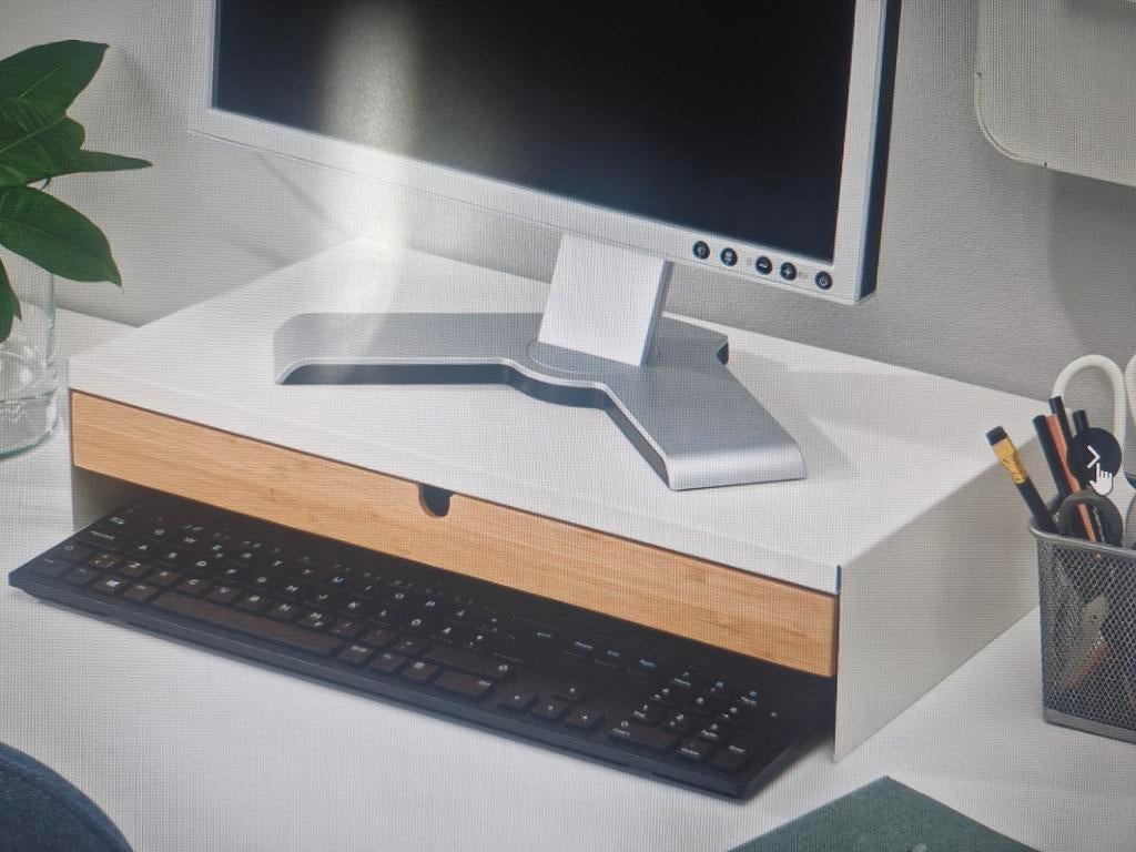 Laptopstandaard met lade wit, Informatique & Logiciels, Enlèvement ou Envoi