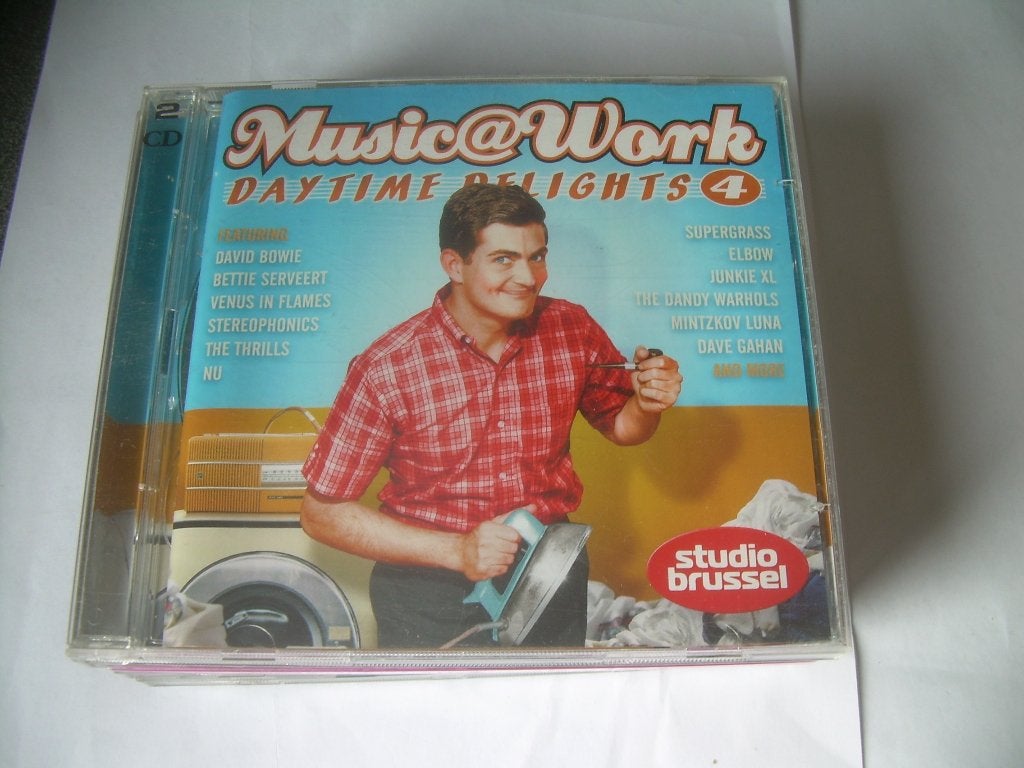 2 CD S - STUDIO BRUSSEL - MUSIC@WORK VOL 4, Ophalen of Verzenden, Zo goed als nieuw, Pop