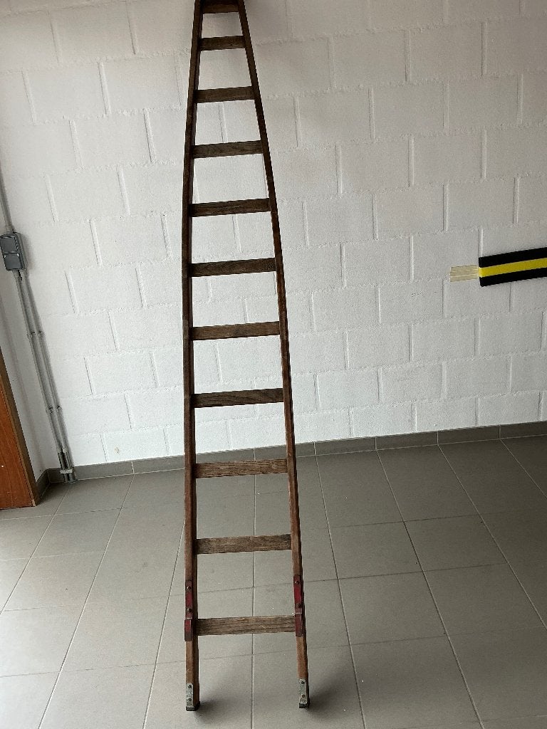 Houten glazenwasserladder, Antiek en Kunst, Ophalen