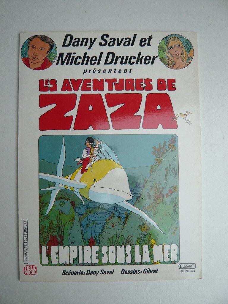Bd ZAZA (Les aventures de) 1 (EO 1985 état neuf) de GIBRAT, Boeken, Eén stripboek, Ophalen of Verzenden, Zo goed als nieuw, GIBRAT / SAVAL