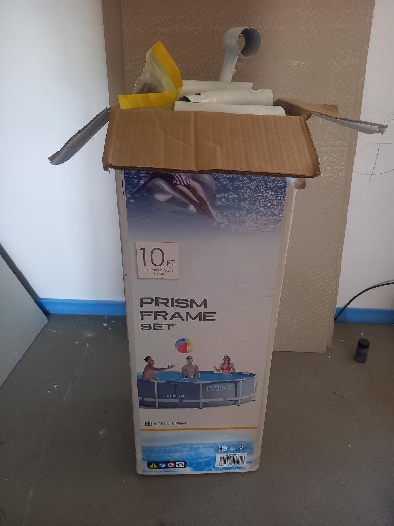 Intex zwembad 3,05m x 76cm + afdekzeil, Ophalen, Gebruikt, Minder dan 80 cm, Rond