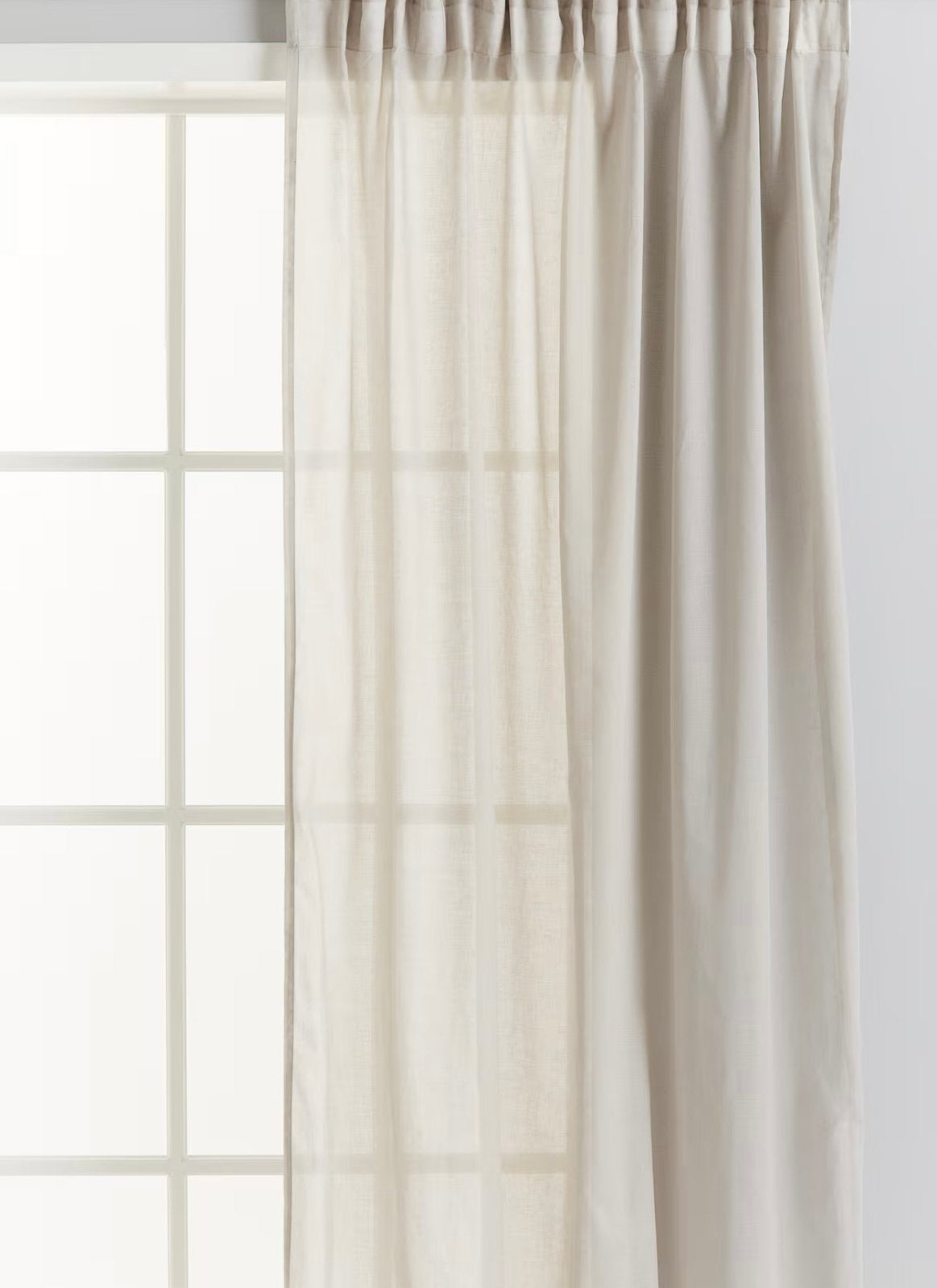 8 rideaux neufs emballés coton&polyster taupe 120x250 cm, Enlèvement ou Envoi, Comme neuf, Coton