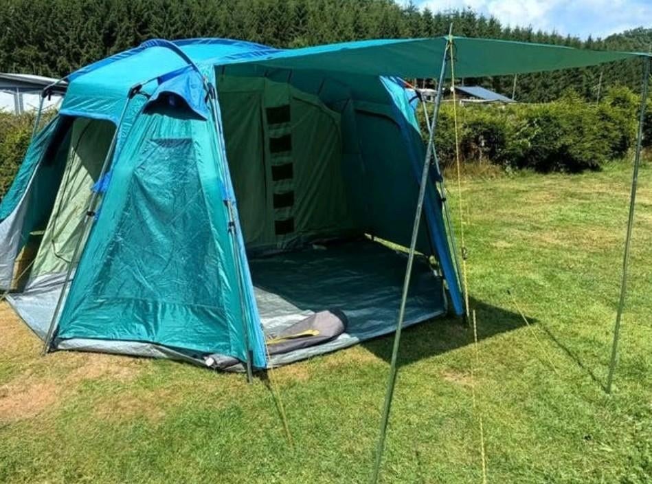 Familie tent 6 tot 8 personen, Caravans en Kamperen, Ophalen, Zo goed als nieuw, Meer dan 6
