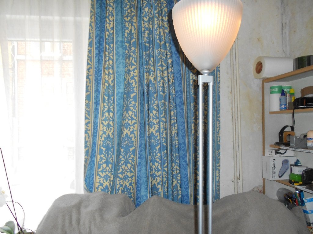 LAMPE SUR PIED, Maison & Meubles, Vintage, Comme neuf, Verre, 150 à 200 cm