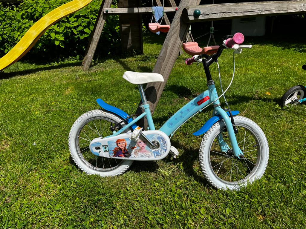kinderfiets frozen, Ophalen, Gebruikt, Trommelrem, 16 tot 20 inch