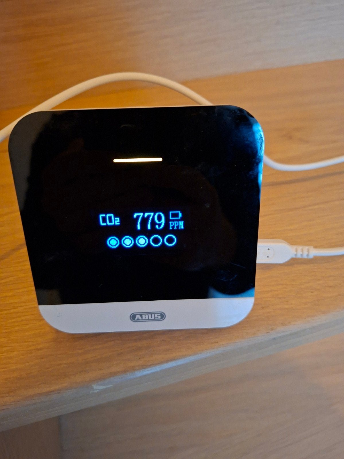 2x Abus CO2 meter, Electroménager, Enlèvement ou Envoi, Utilisé, Accessoire de traitement d'air