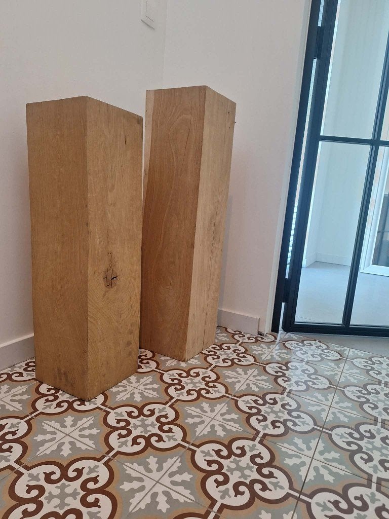 massief eiken zuilen, Enlèvement, Comme neuf
