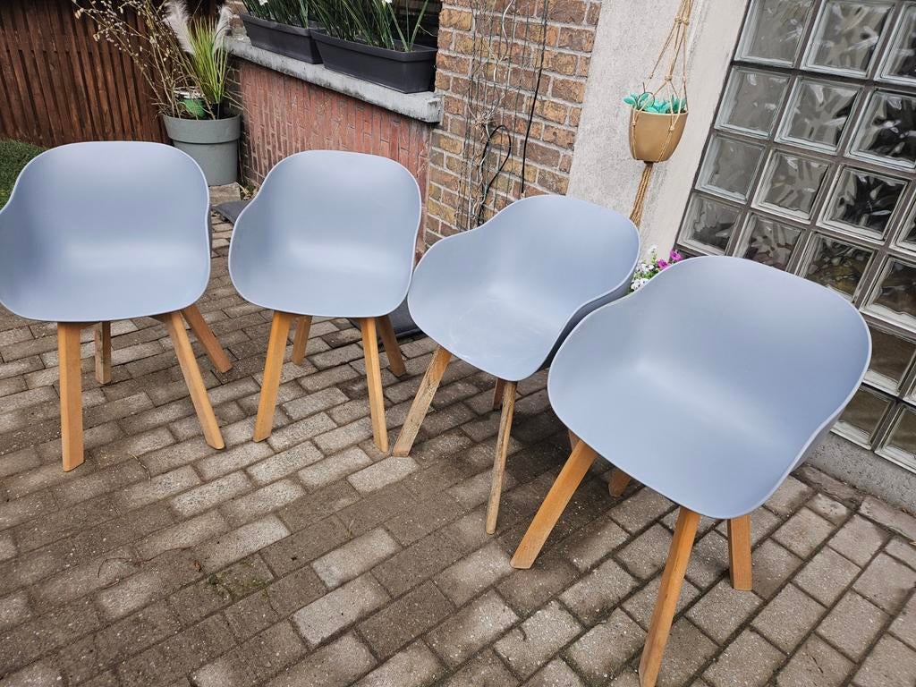 4grijze stoelen, Huis en Inrichting, Ophalen