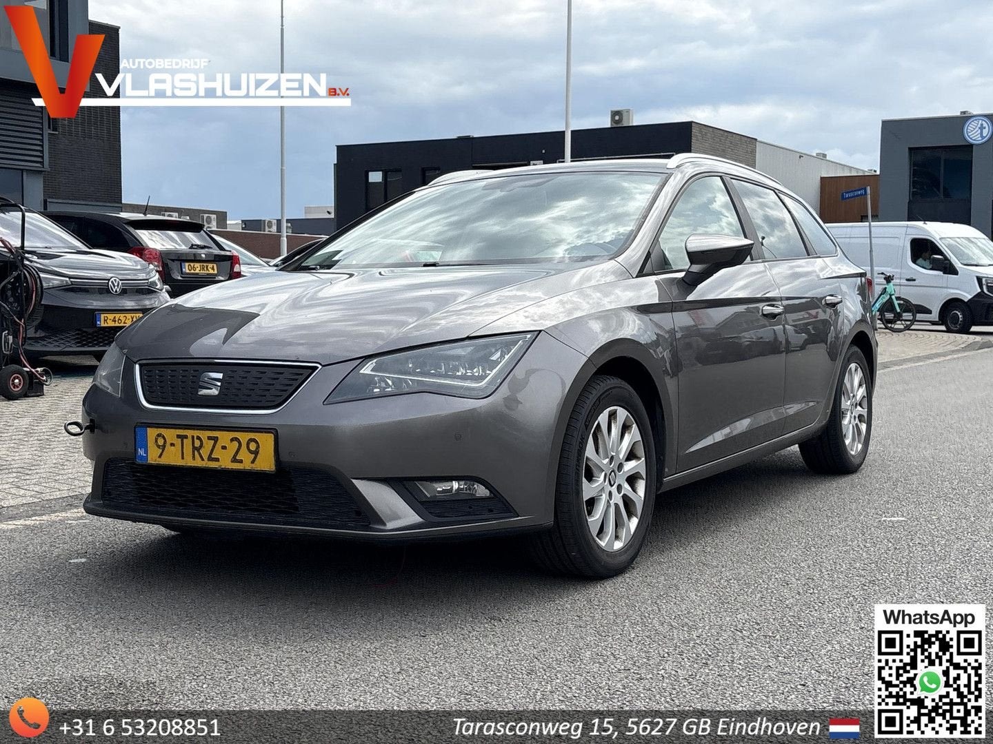 Seat Leon ST 1.6 TDI Style Business Ecomotive, Autos, Seat, Argent ou Gris, Achat, Entreprise, Noir
