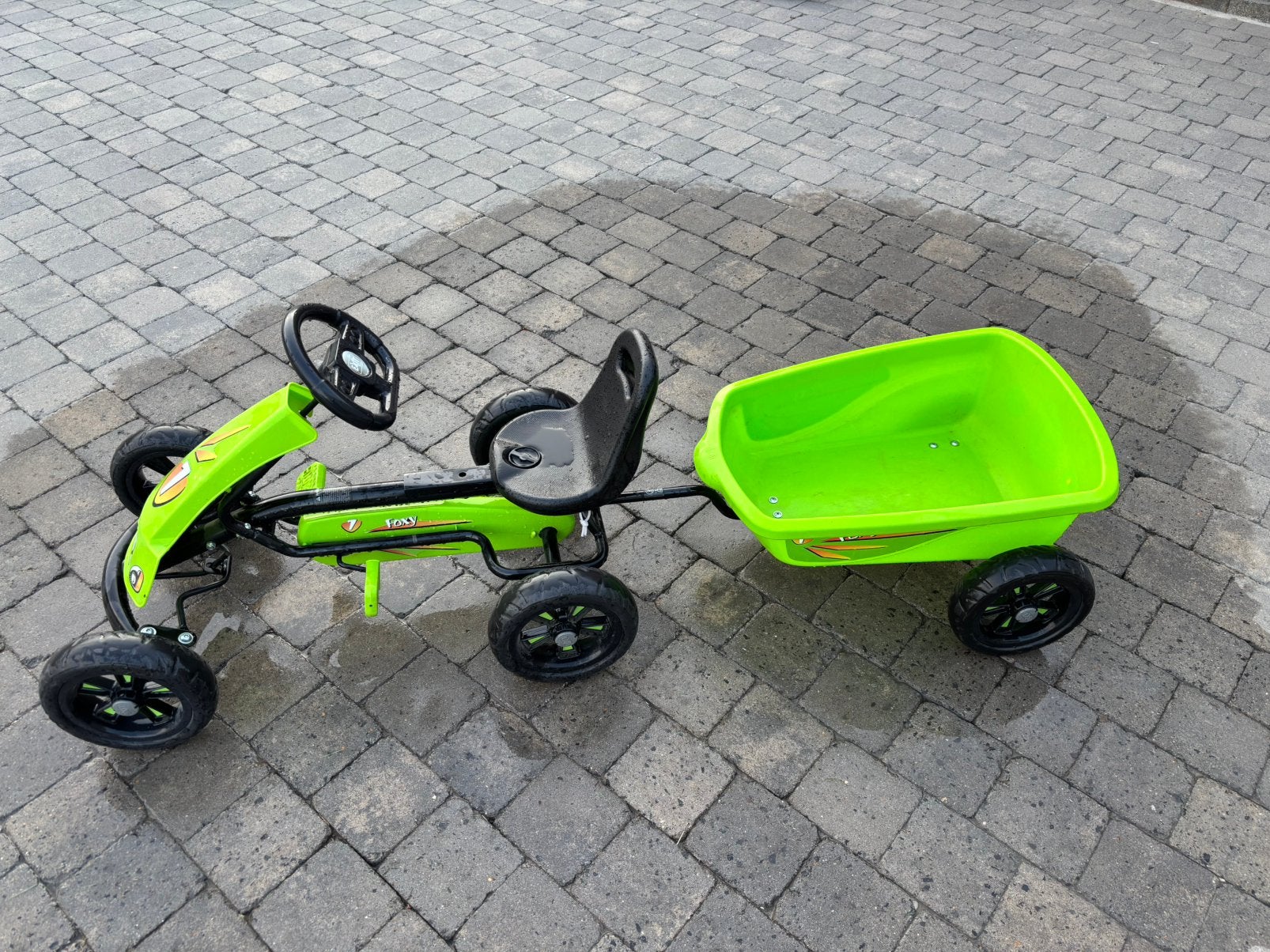 Kart EXIT Foxy avec remorque, Enfants & Bébés, Jouets | Extérieur | Go-cart & Cuistax, Enlèvement, Comme neuf
