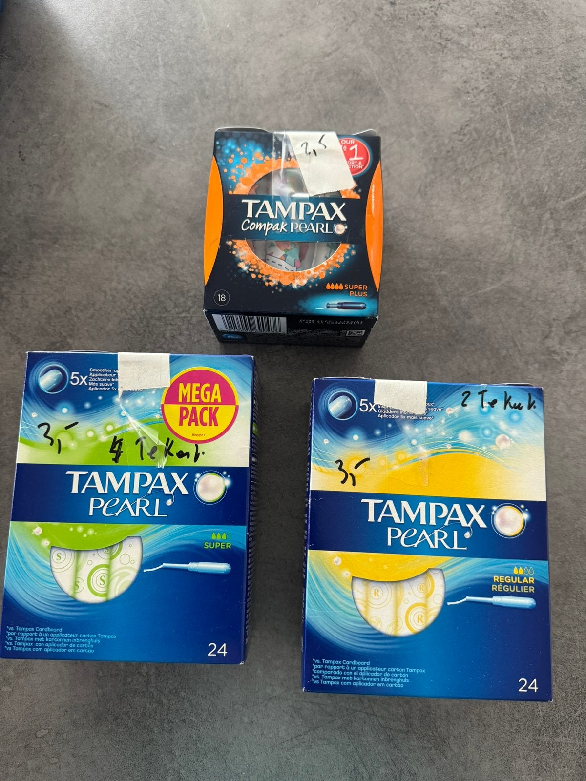 Tampons/ maandverband, Ophalen