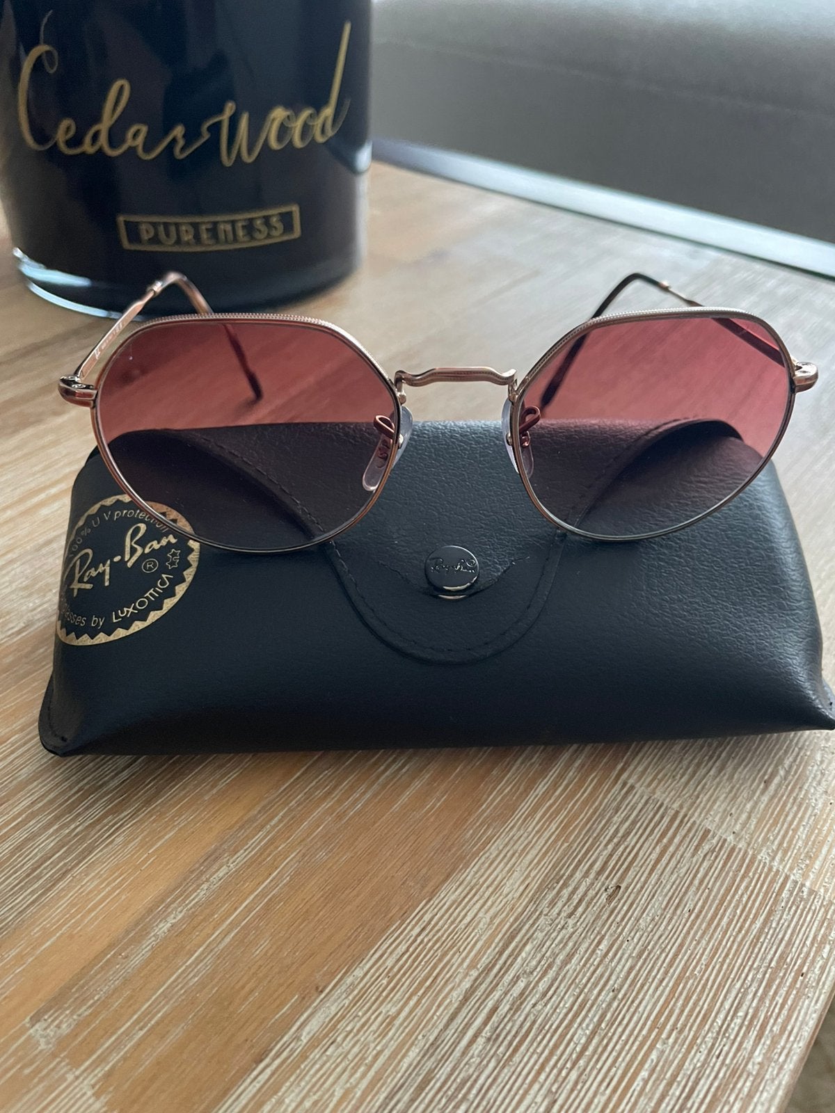 Rayban zonnebril op sterkte, Ophalen, Zo goed als nieuw, Zonnebril