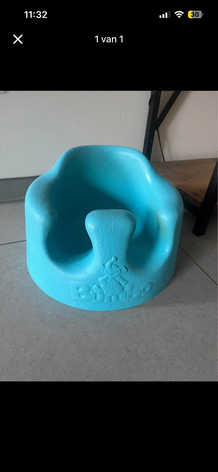 Bumbo Babyzitje – Blauw, Kinderen en Baby's, Kinderstoelen, Ophalen of Verzenden, Zo goed als nieuw