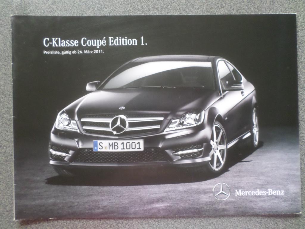 Mercedes C Coupe Edition 1 Brochure, Ophalen of Verzenden, Mercedes