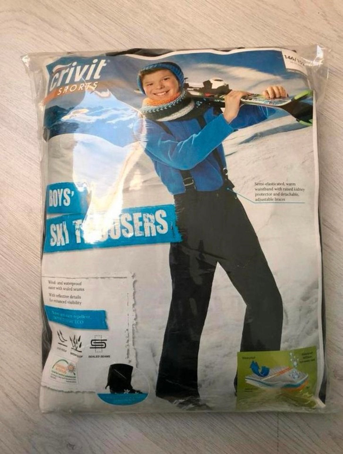 Zwarte skie broek, Sport en Fitness, Skiën en Langlaufen, Ophalen, Nieuw