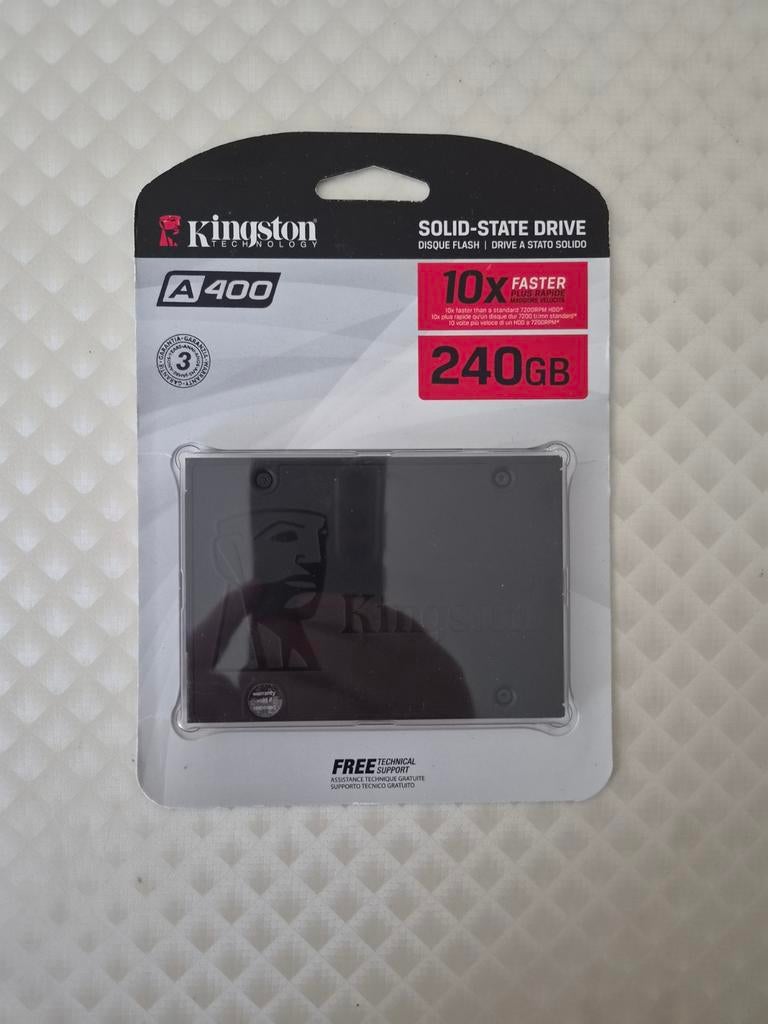 Kingston SSD 240gb Technology A400, Informatique & Logiciels, Disques durs, Kingston Technology, Enlèvement ou Envoi, SSD, Interne
