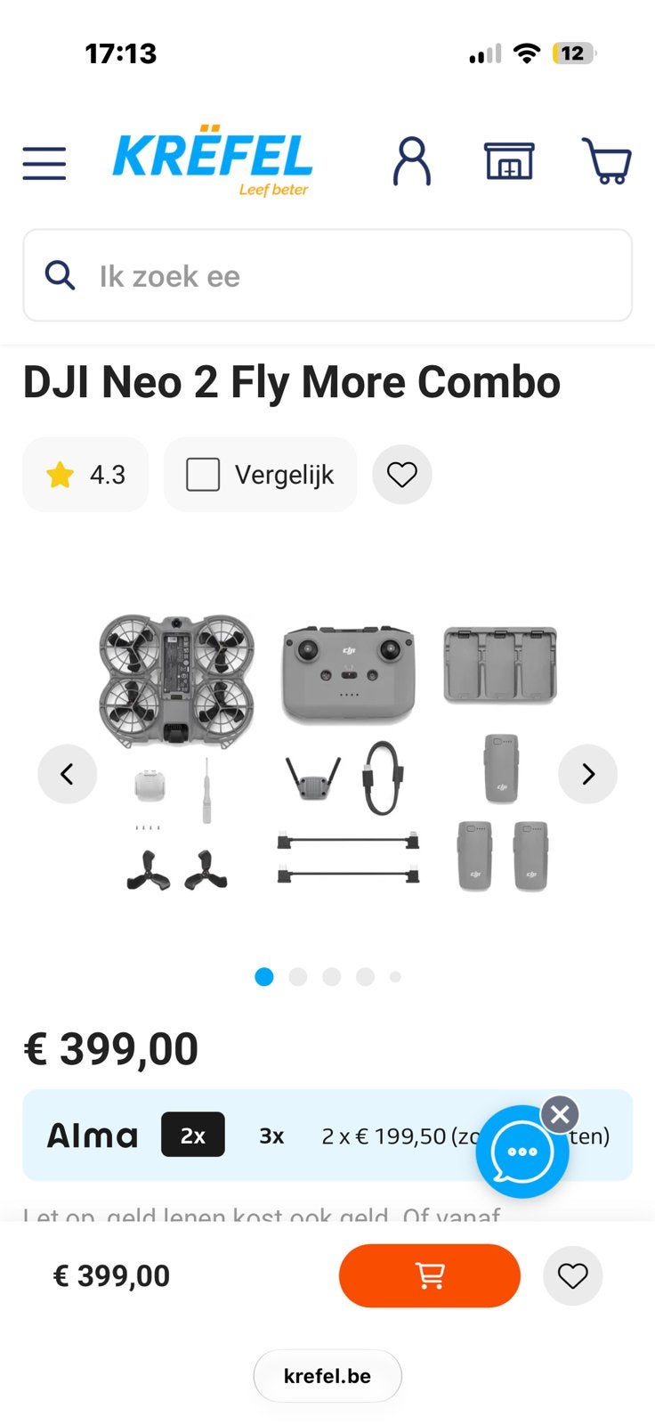 Drone Dji neo 2, TV, Hi-fi & Vidéo, Drones, Enlèvement ou Envoi, Comme neuf, DJI