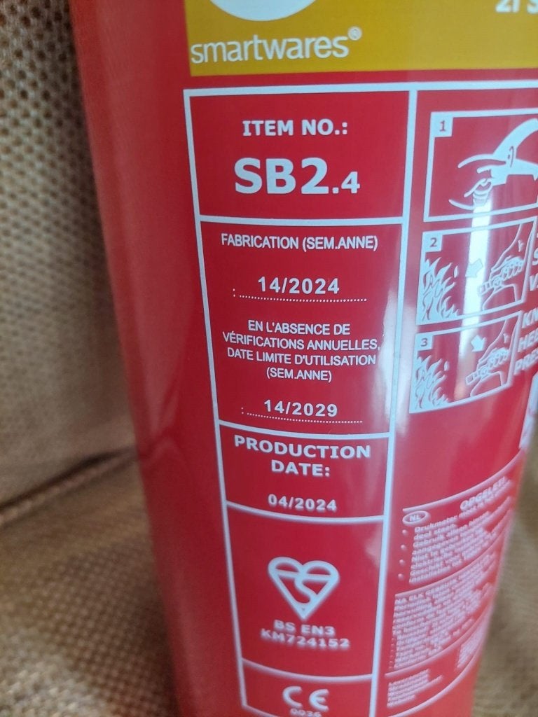 brandblusser, Huis en Inrichting, Brandblussers en Brandkasten, Ophalen, Zo goed als nieuw, Brandblusser