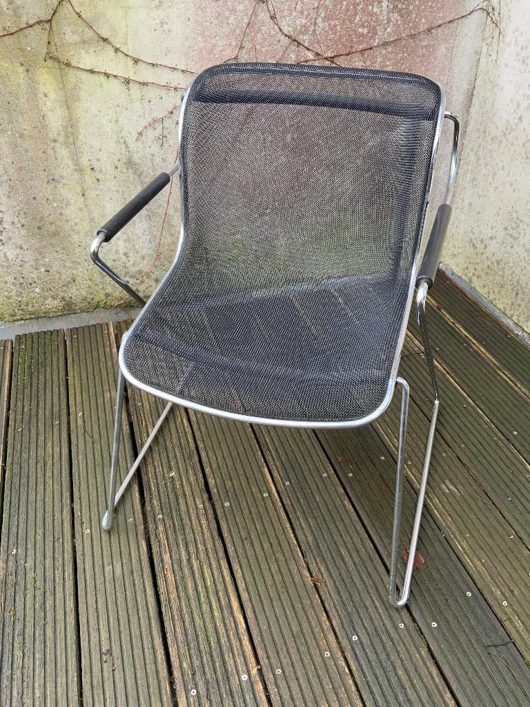 Charles Pollock Penelope 4 design stoelen, Huis en Inrichting, Ophalen, Zwart, Design, Zo goed als nieuw