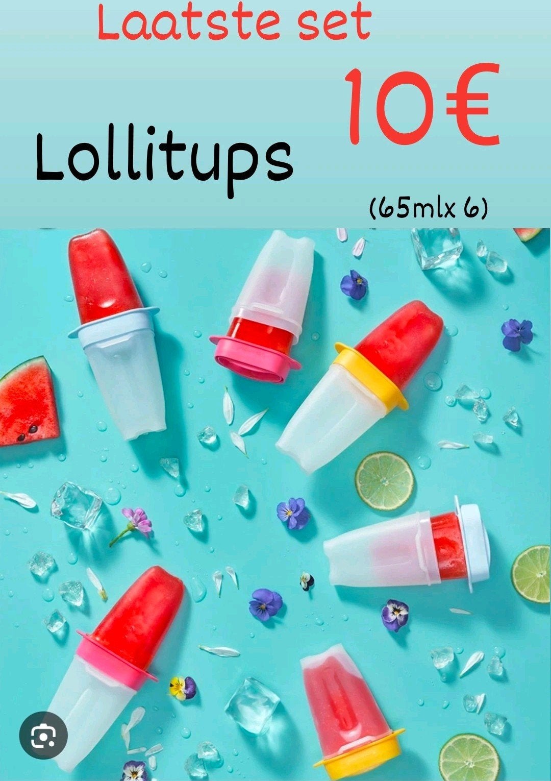 Tupperware lollitups (6), Ophalen of Verzenden