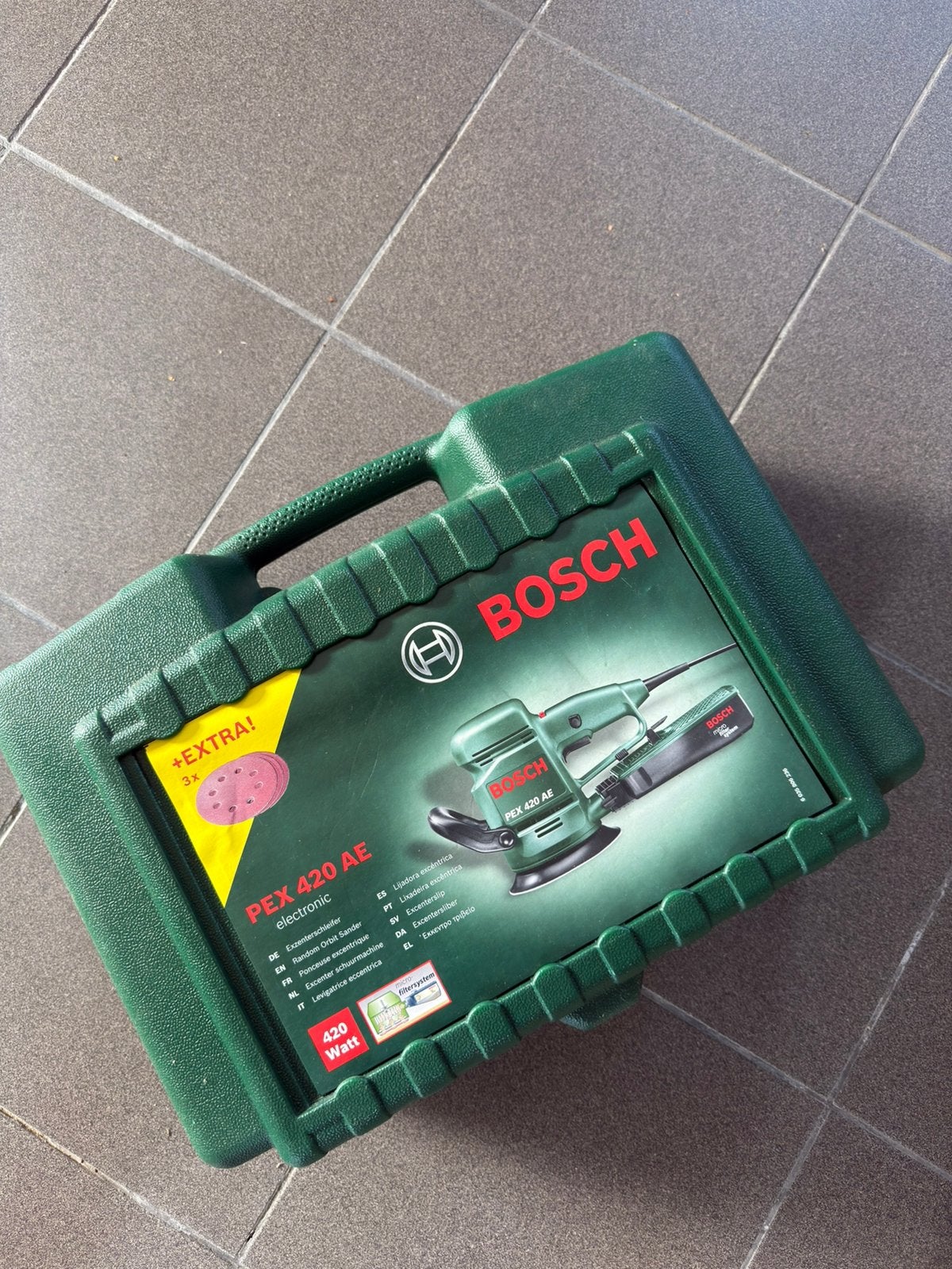 2 Bosch excentrische schuurmachines (1 gebruikt, 1 nieuw), Doe-het-zelf en Bouw, Ophalen of Verzenden, Nieuw, Overige typen