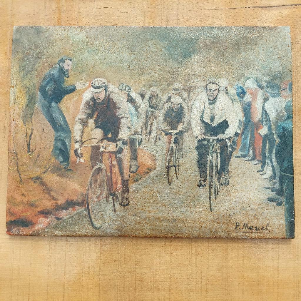 peinture sur le tableau de cours, Antiquités & Art, Art | Peinture | Moderne, Enlèvement ou Envoi