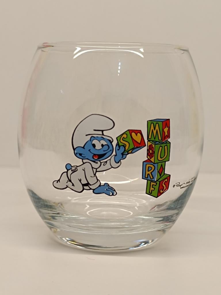 Smurfen Peyo Baby Smurf 2018 glas, Ophalen of Verzenden