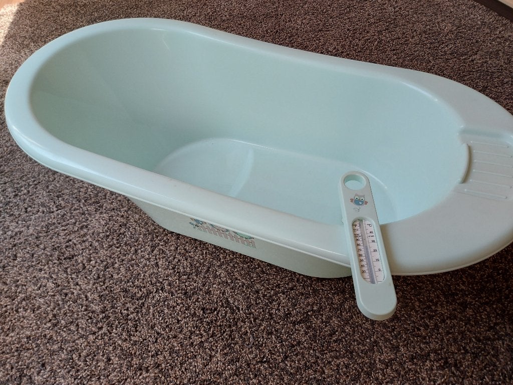 Bébé-Jou babybad + thermometer, Kinderen en Baby's, Badjes en Verzorging, Ophalen, Zo goed als nieuw, Bébé-jou