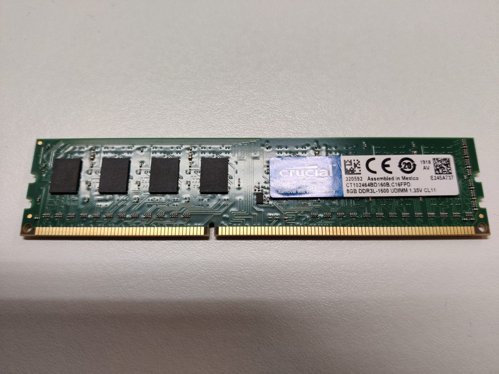 8GB DDR3L1600 UDIMM, Computers en Software, Ophalen