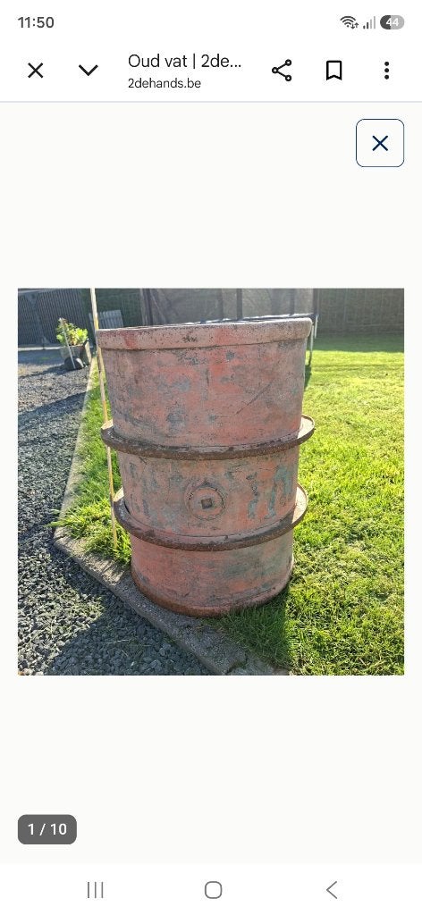 Oud vat, Ophalen